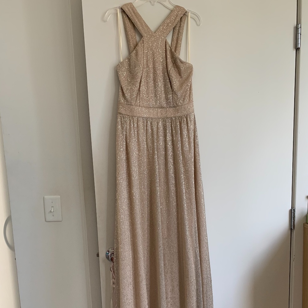 Gold sleeveless dress
